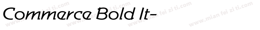 Commerce Bold It字体转换
